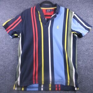Nautica‎ Polo Shirt Mens Medium Multicolor Vertical Stripe Urban Outfitters Logo